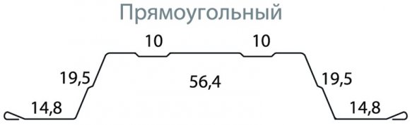 Штакетник Grand Line Прямоугольный Полиэстер 0,5 мм