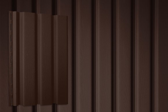 Сайдинг Grand Line Рейка Premium Acryl темный дуб