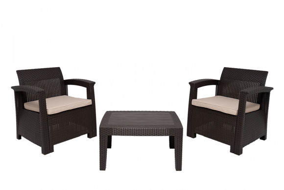 Комплект мебели Rattan Comfort 3 венге Комплект мебели Rattan Comfort 3 венге