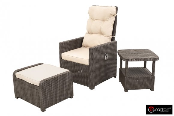 Комплект уличной мебели MANCHESTER OTTO SET 2 венге Комплект уличной мебели MANCHESTER OTTO SET 2 венге