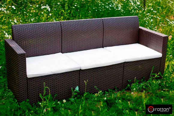 Уличная мебель NEBRASKA SOFA 3 трехместный диван венге Уличная мебель NEBRASKA SOFA 3 трехместный диван венге