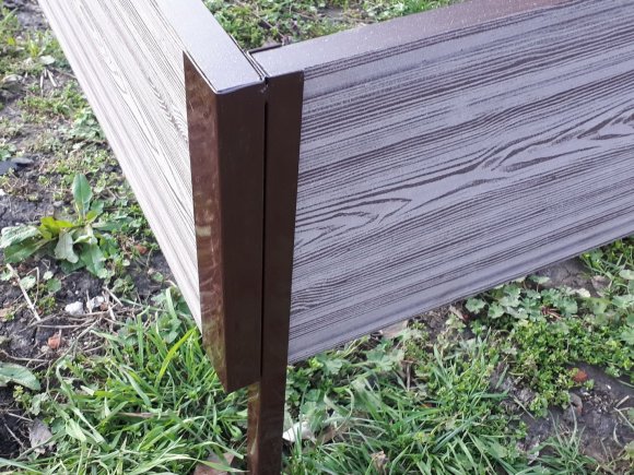 Доска NauticPrime EstheticWood 3D из ДПК для грядок высокая теплая Серый Доска NauticPrime EstheticWood 3D из ДПК для грядок высокая теплая Серый