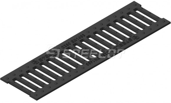 Решетка Steelot чугунная щелевая SteeStart DN100 C250 Решетка Steelot чугунная щелевая SteeStart DN100 C250