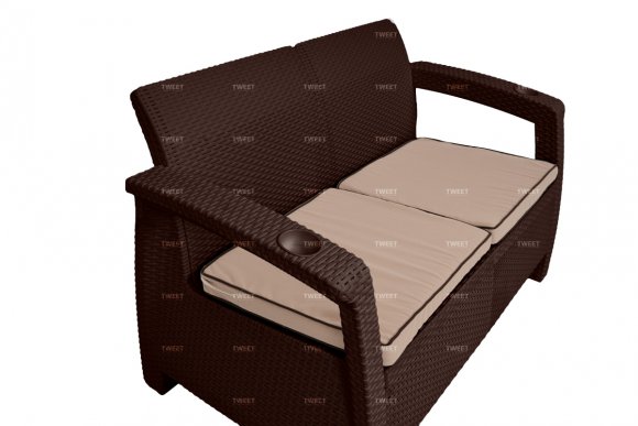 Уличная мебель диван двухместный TWEET Sofa 2 Seаt
