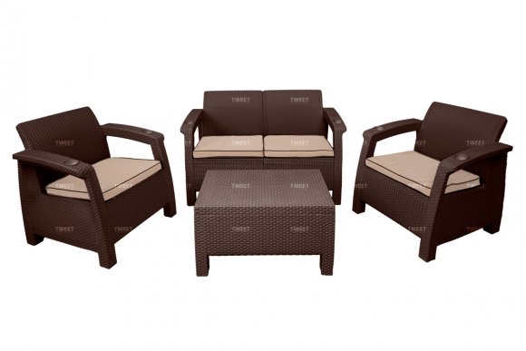 Уличная мебель диван двухместный TWEET Sofa 2 Seаt