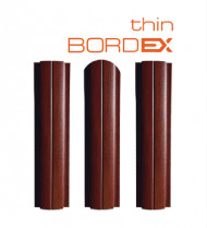 Штакетник SteelX полукруглый Bordex thin полиэстер