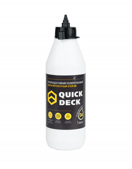 Суперводостойкий клей Quick Deck D4 0,5 кг Суперводостойкий клей Quick Deck D4 0,5 кг