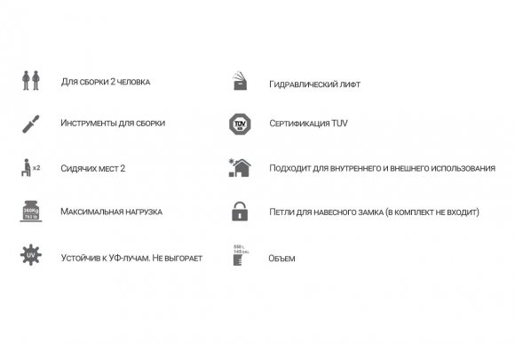 Сундук Toomax Santorini plus 560л Коричневый Сундук Toomax Santorini plus 560л Коричневый